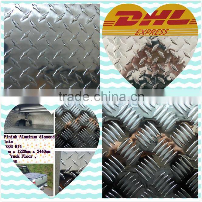 5083 h112 five bar Aluminum checkered plate for boat floor
