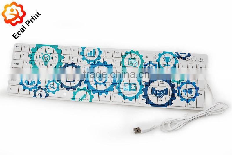 popular high quality custom made printing wired keyboard