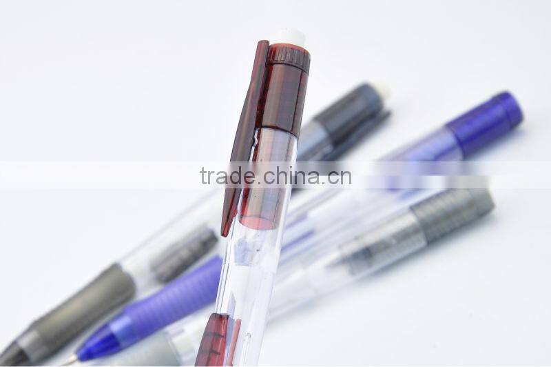 side-click mechanical pencil, pencil with grip