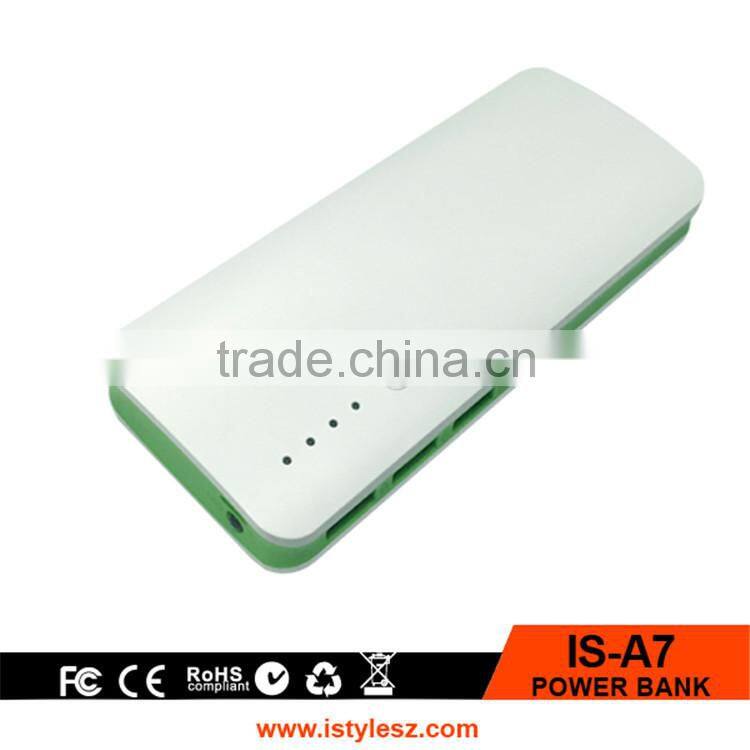 2016 hot sell real capacity 11000mah 10000mah 3 usb power bank