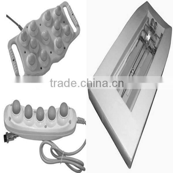 China Cheap AC 220V Auto Vibrating Electric Magnetic Therapeutic Far Infrared Jade Rolling Thermal Massage Bed for CE Approved