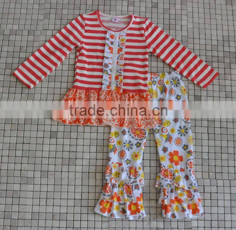 bulk wholesale boutique easter day rabbit embroidery ruffle outfits