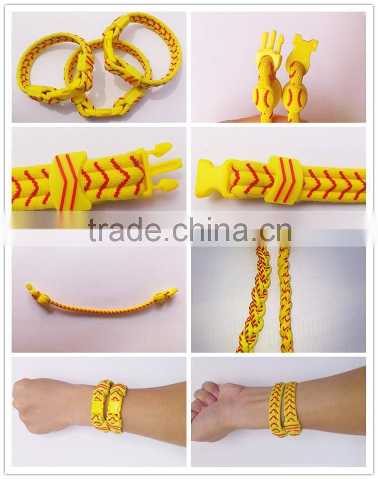 Competitive price Nice quality white braided rope bracelet