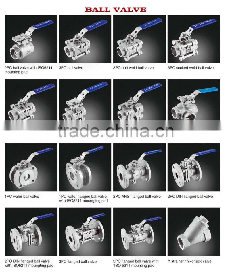 Stainless steel 304/316 ANSI/JIS/DIN Standard valve