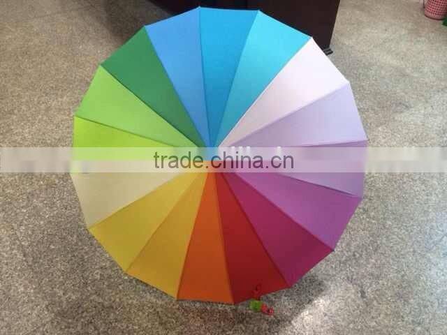 fashion rainbow umbrellas/travel umbrella/rainbow beach umbrella