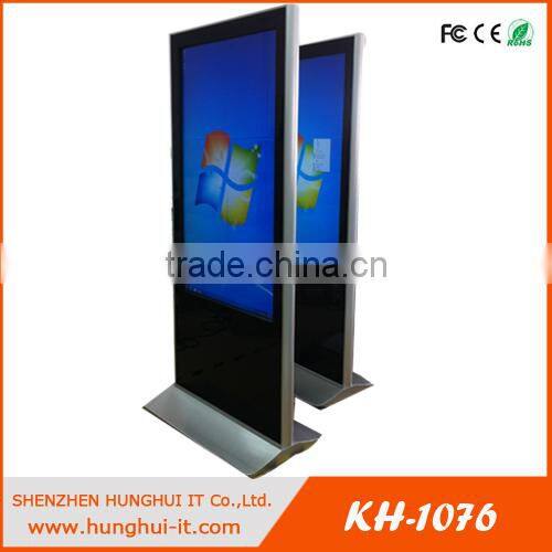 55 inch free standing multi touch screen interactive multimedia information kiosk