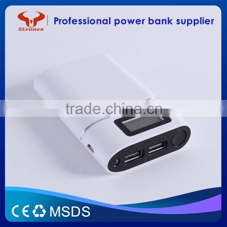 2016 professional factory cheapest price hot sell high capacity 2usb fast charging portable 7800mah power bank