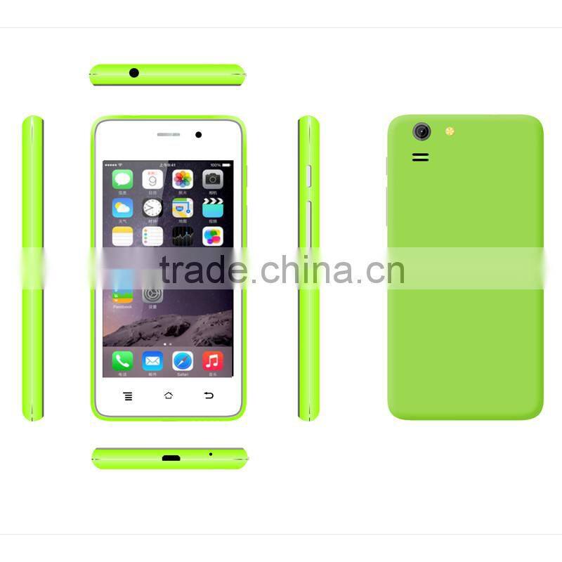MTK6572 Dual Core Android 4.4 Smartphone 4'' HD Screen 512MB RAM 4GB ROM 2.0MP Camera factory directly selling smartphone