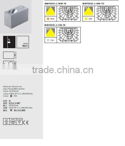 Simple Design Led Wall Brick Light