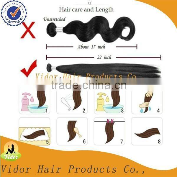 Cheap Pretty Human Hair Top Quality 7A 100% virgin remy brazilian human hair extension