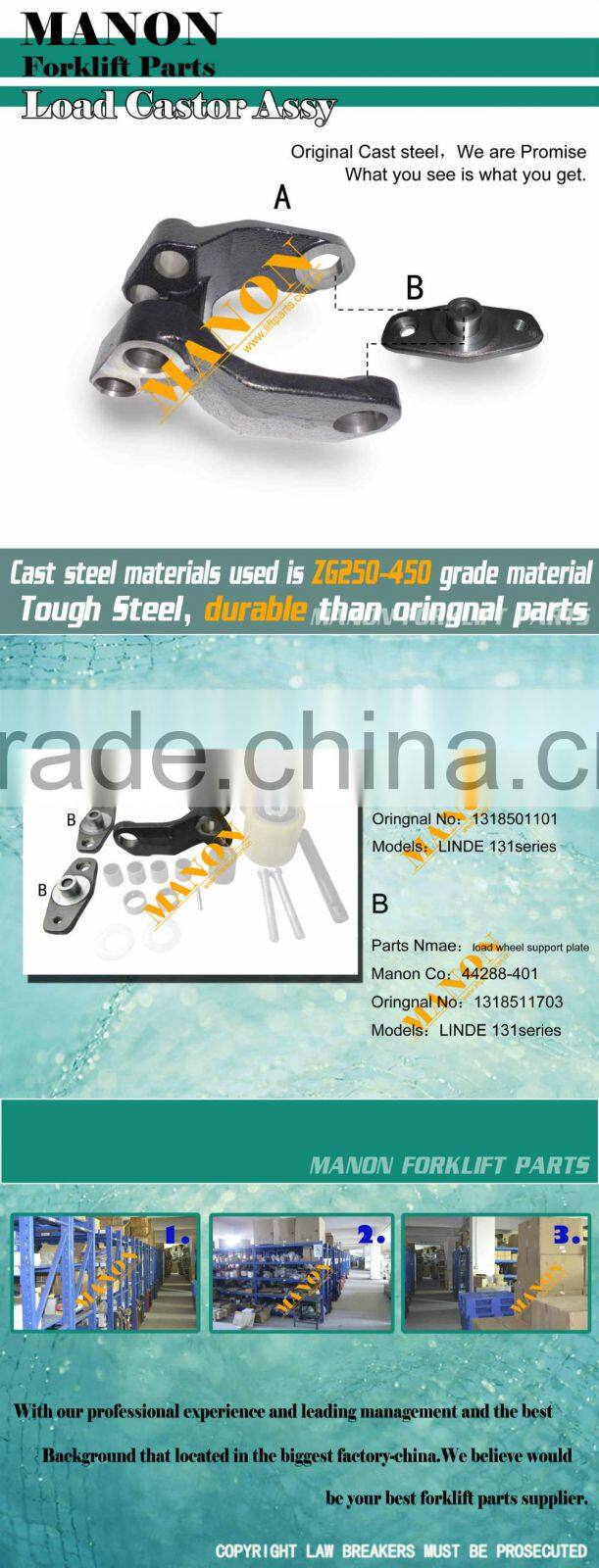 Durable Forklift Spare Parts CAP BEARING 1318511703