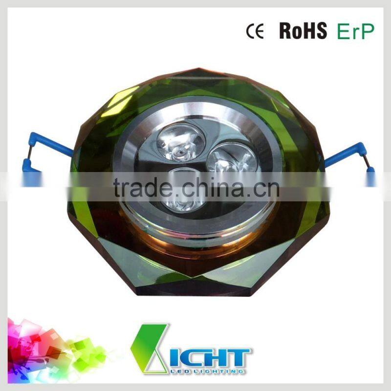 Crystal material led downlight ring LED ceiling lamp housing