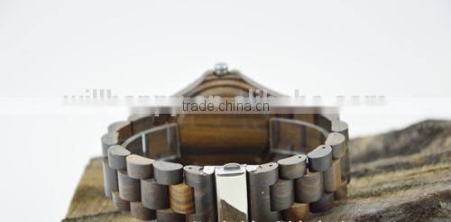 2015 personality special wooden design stylish charming water resistant watch(WJ-3914)