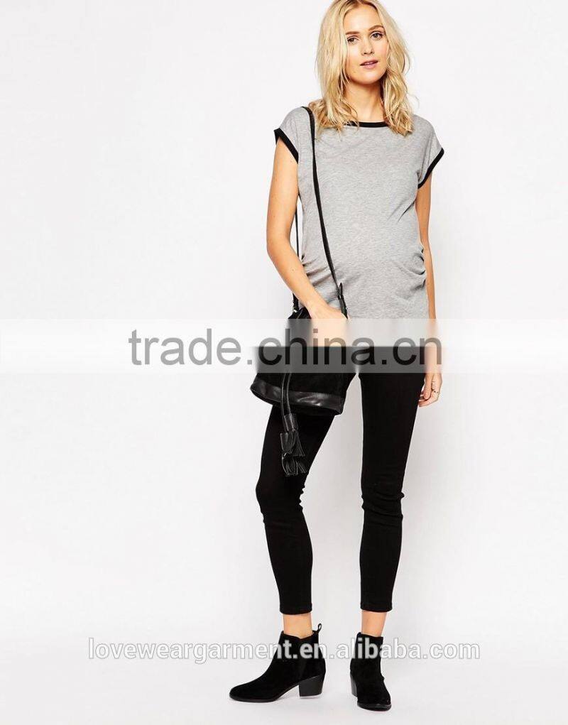 Cool summer maternity grey t shirt wholesale China