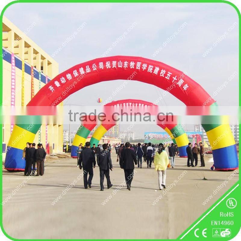 Fashion outdoor commercial inflatable entrance arch for sale