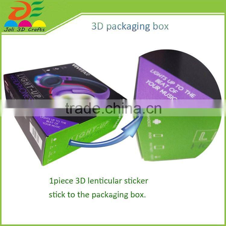 custom mold design display 3d animation PET lenticular luxury gift box packaging