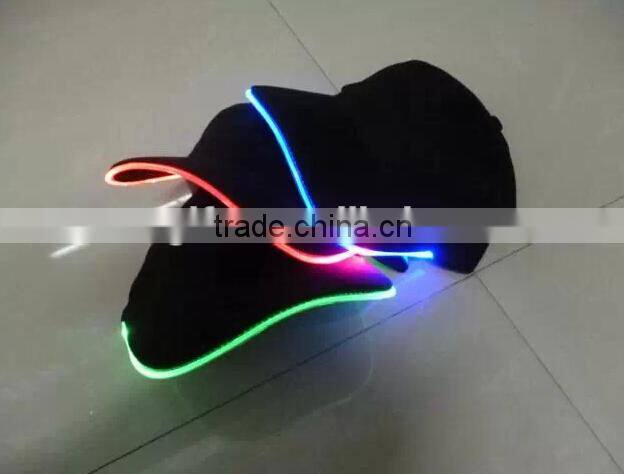 Promotional 6 panels LED Baseball Cap/ Flashing Cap / Advertising Light up Cap