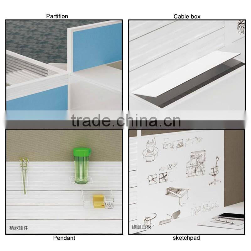 KU-TK6+K3-6 Office Cubicle Workstation Partitions Computer Desk