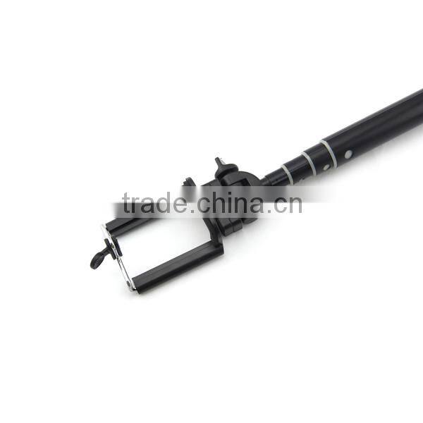 2015 Wholesale Aluminum Alloy Selfie Stick Bluetooth Camera Bluetooth Monopod Selfie Stick for Phone