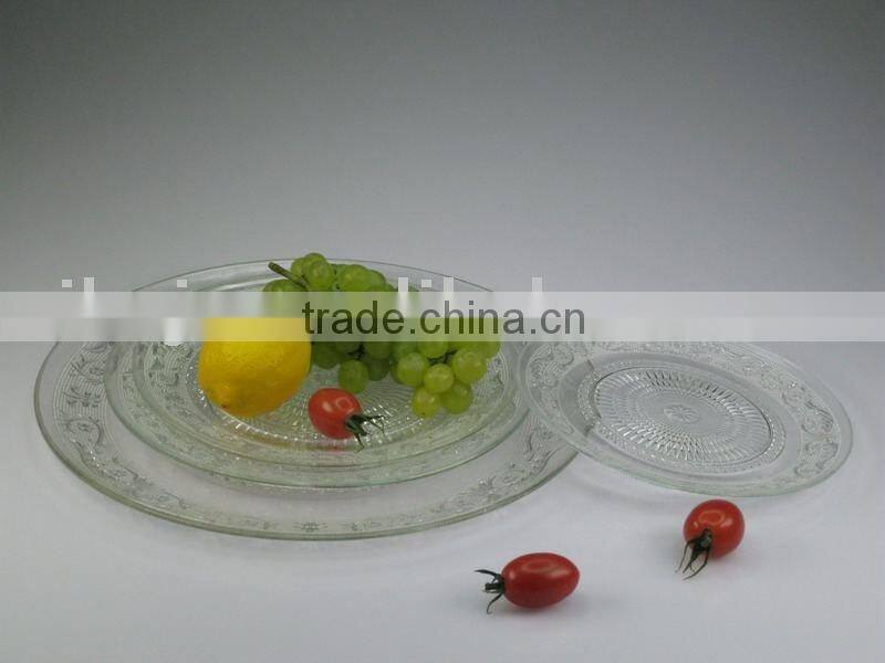 clear glass plates