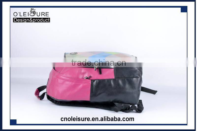 2016 customised OED/OEM useful daypack school bags high quality backpack leather backpack travel cases camping leather back pack