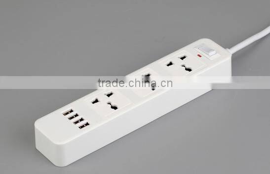 2500w power extension socket with USB charging port
