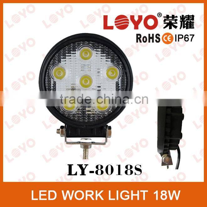 Factory Wholesale Price IP67 Waterproof LED Truck Work Light 18W LED Work Light
