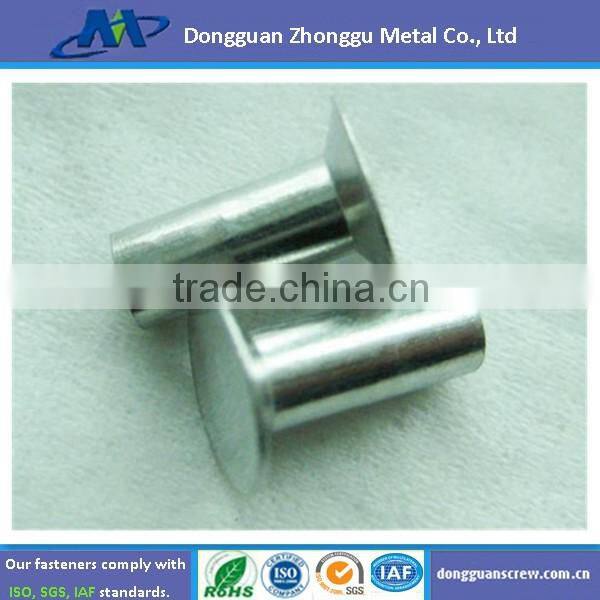 Stainless steel zinc plate metal rivet with washer
