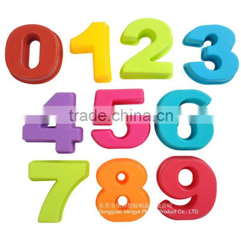 0-9 10 Number Shape Silicone 3D Mold Cookware Dining Bar Non-Stick Cake Decorating Fondant Soap Mold Decorating Stencil pan