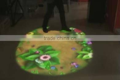 interactive floor or wall projection system for LCD advertising display