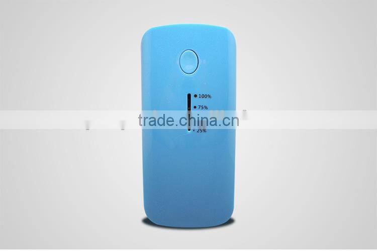 Real full capacity 6000mah mobile phone power bank charger with power indicator