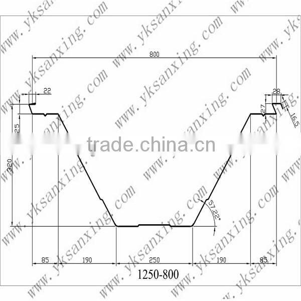 Hydraulic Big Span Arch Roof Sheet Roll Forming Machine