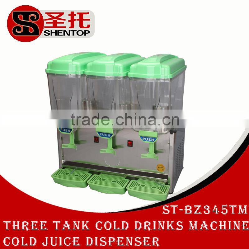 ShenTop ST-BZ345TM Commercial Three Tank Cold and Hot Drinks Making Machine Cold and Hot Juice Dispenser Beverage Maker