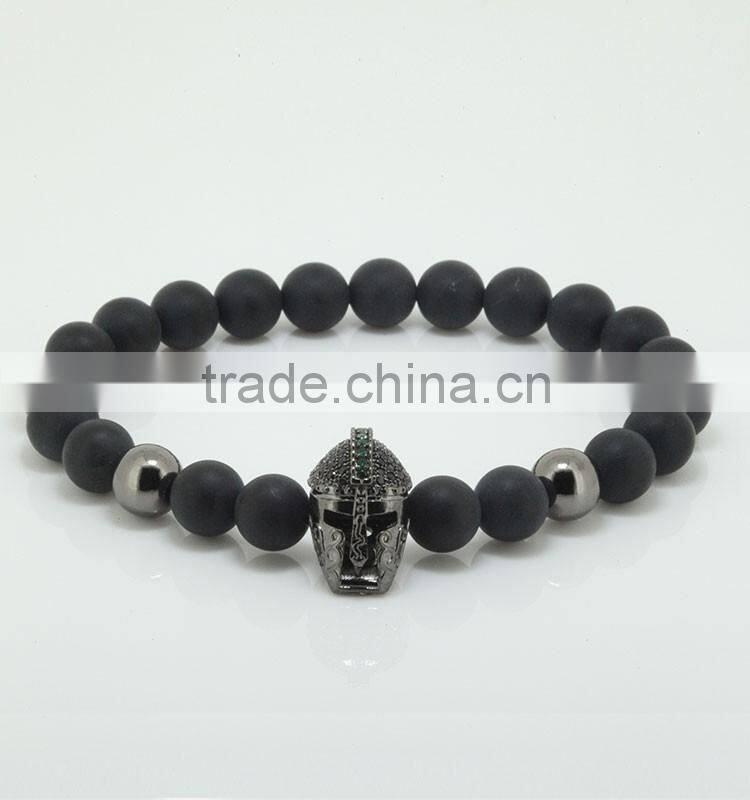 2016 High Quality 24k Black Jewelry Buddha Bracelet Round Beads Charm Bracelets