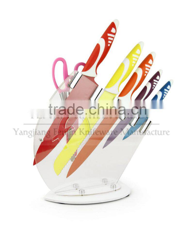 2015 New-matched Kitchen Knife Set with Knife Holder