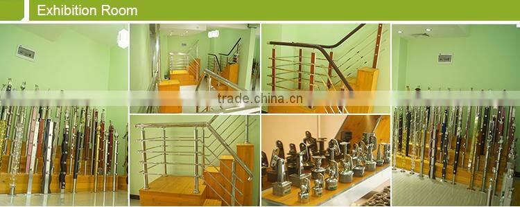 Best Professional Project Factory For Indoor/Outdoor Removable Clear Glass Stair Balcony Stainless Steel Balustrade