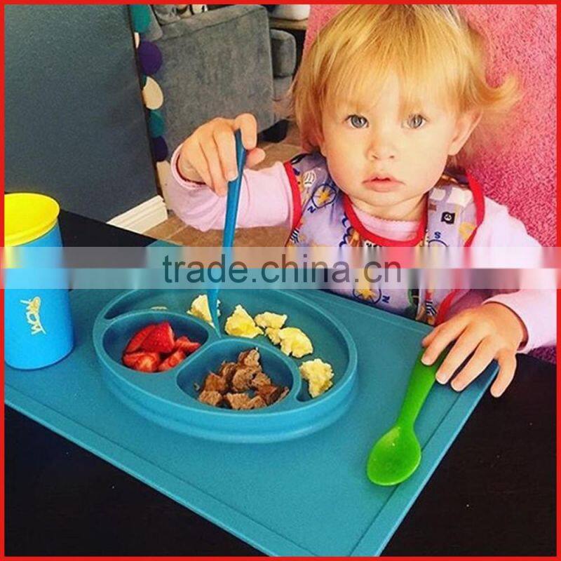 Baby training dinner suctio bowl on table