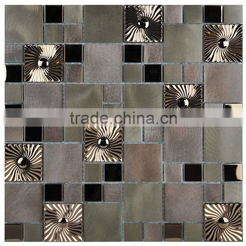 Bar Decor Mix Metal Mosaic Tiles
