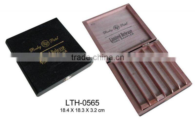 Small wooden cigar gift box cigarette package gift box