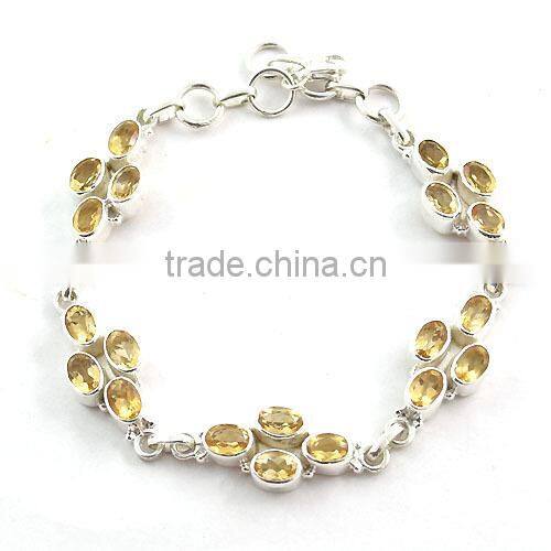 Dendrite Agate jewelry 925 silver bracelet natural gemstone jewelry Indian silver bracelet Fashion bracelet