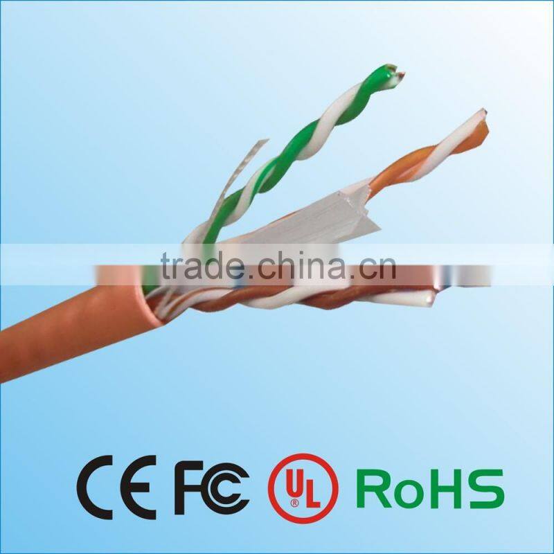 pvc cable trade assurance 4 pair 23awg /24awg utp cat6 network cables 305m