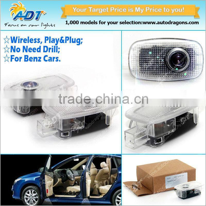 2016 Hot sale high quality Wireless play&plug wireless door light for mercedes