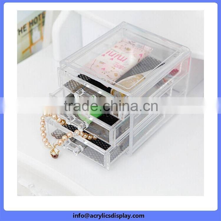 Cheaper professional acrylic jewelry box with compartment