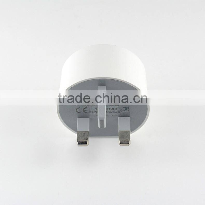 5V micro usb adapter 1A wall charger with 3 pin UK plug