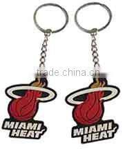 customized promotional gift high quality rubber keychain