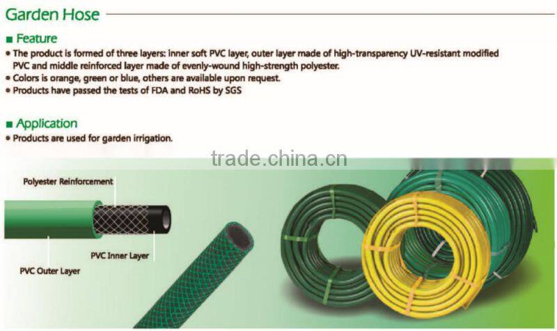 UV Protected PVC braid Hose/ pvc garden hose