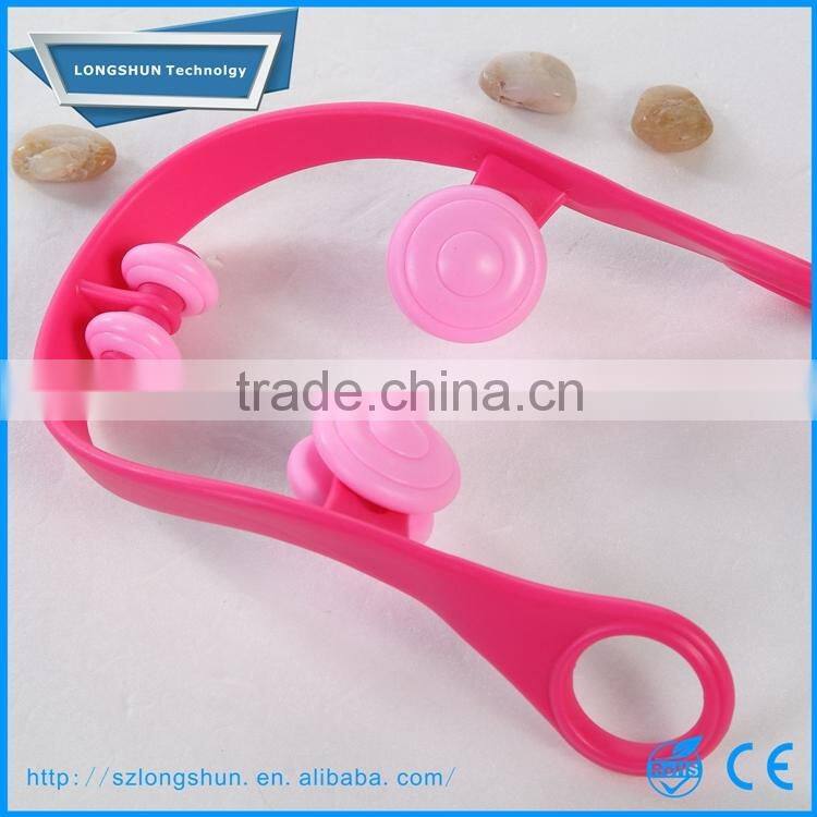 U-Shape Plastic leg massager,pedicure thighs and legs roller massager