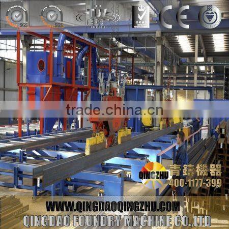 Steel Plate Shot-blasting Machine / Steel Plate Automatic Blast Machine For Surface