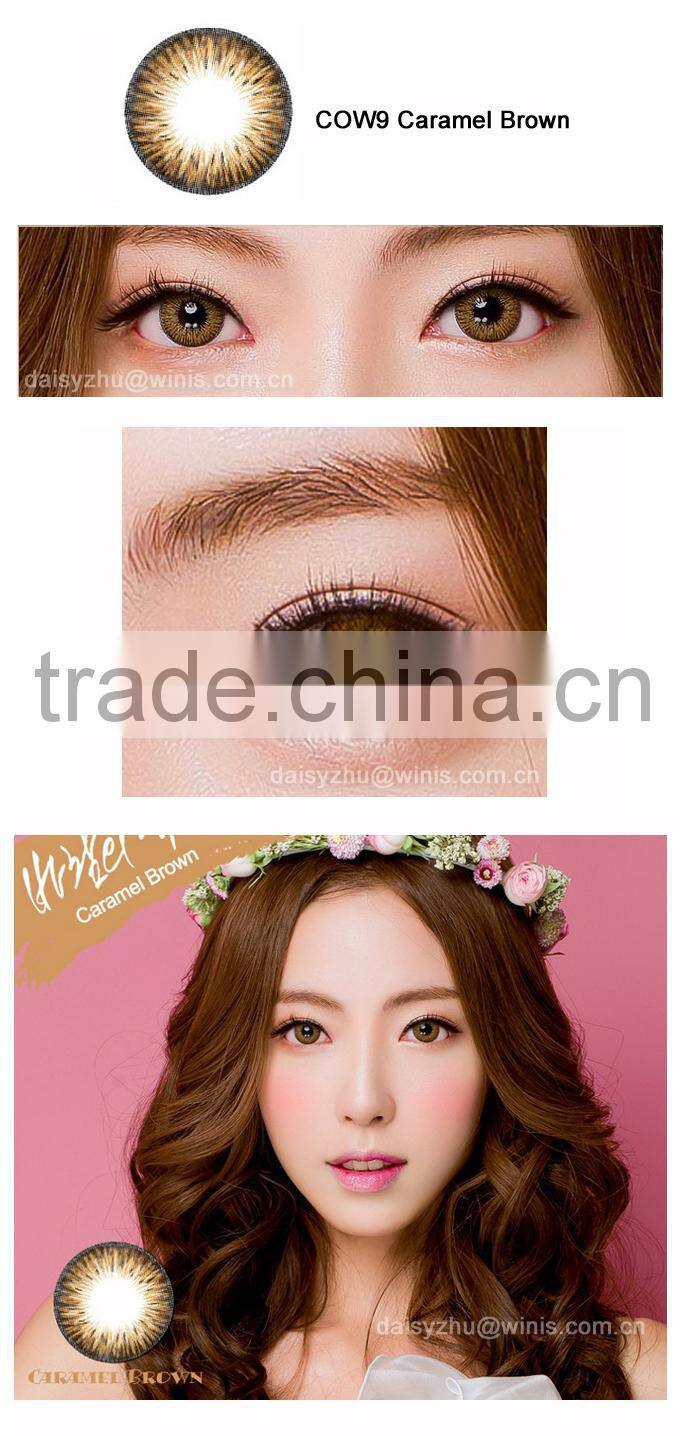 50 colors Colors of the Wind COW42 Natual Gray cosmetics wholesale color contact lens yearly 3 tone korea contact lenses