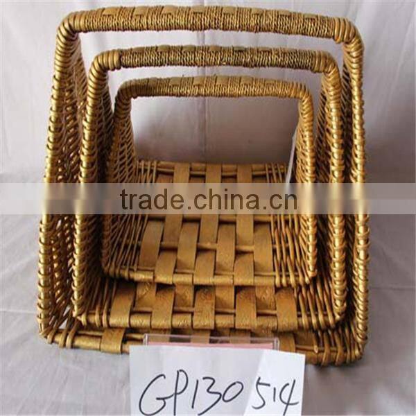 wholesale good quality decorative wicker fruit storage basket